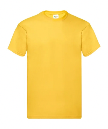 Tričko pánske s logom žlté