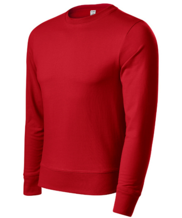 Mikina unisex s logom červená
