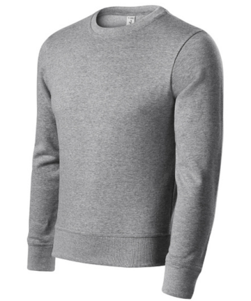 Mikina unisex s logom sivá